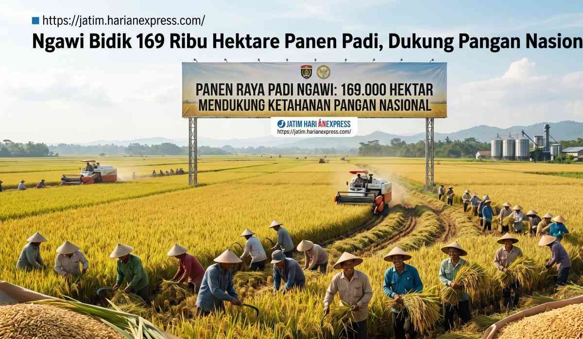 Ngawi Bidik 169 Ribu Hektare Panen Padi Dukung Pangan Nasional