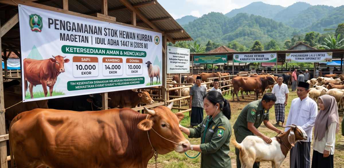 Pemkab Magetan Jamin Stok Hewan Kurban 2026 Aman