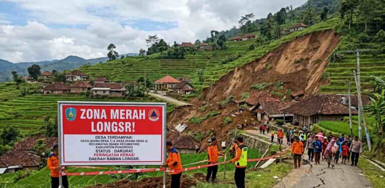 Ponorogo Tetapkan Status Zona Merah Longsor di Dua Desa