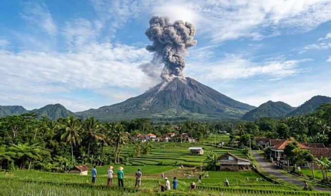 Gunung Semeru Erupsi, Abu Vulkanik Membubung 1.200 Meter