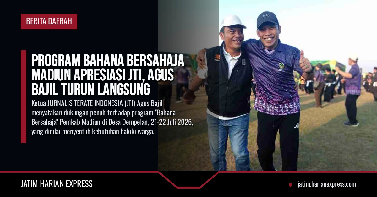 Program Bahana Bersahaja Madiun Apresiasi JTI, Agus Bajil Turun Langsung