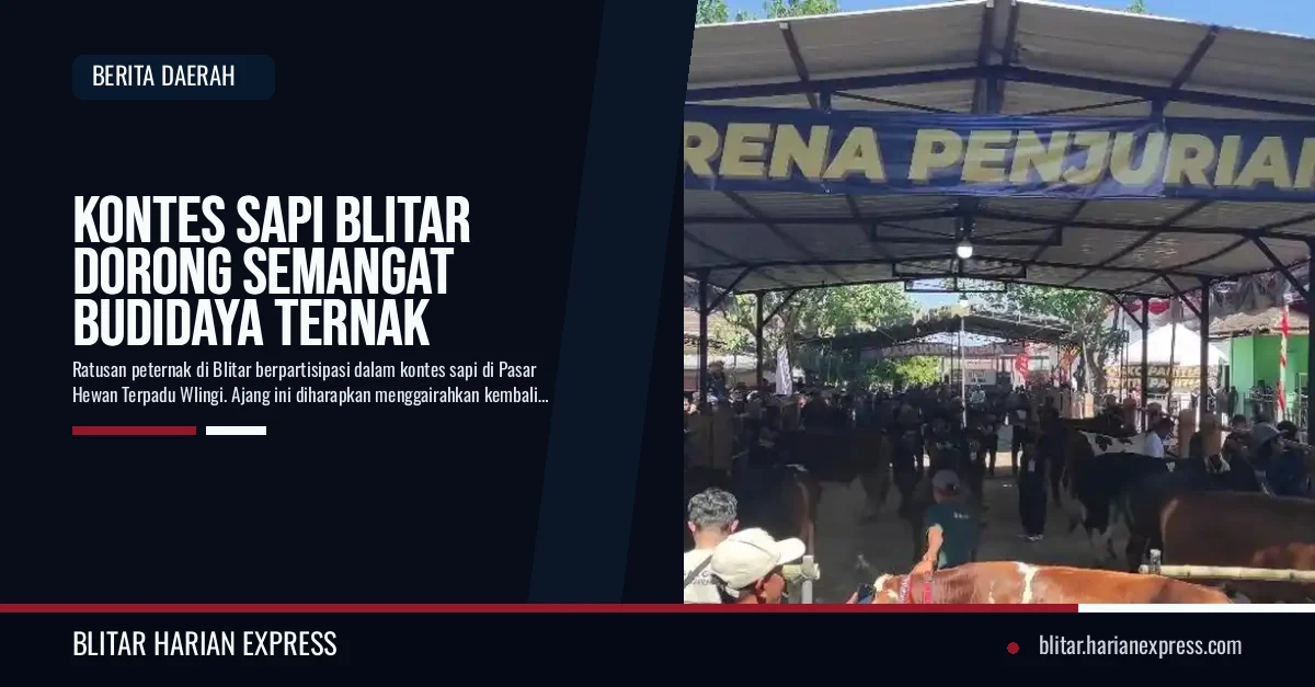 Kontes Sapi Blitar 2026: Gairahkan Budidaya Peternak
