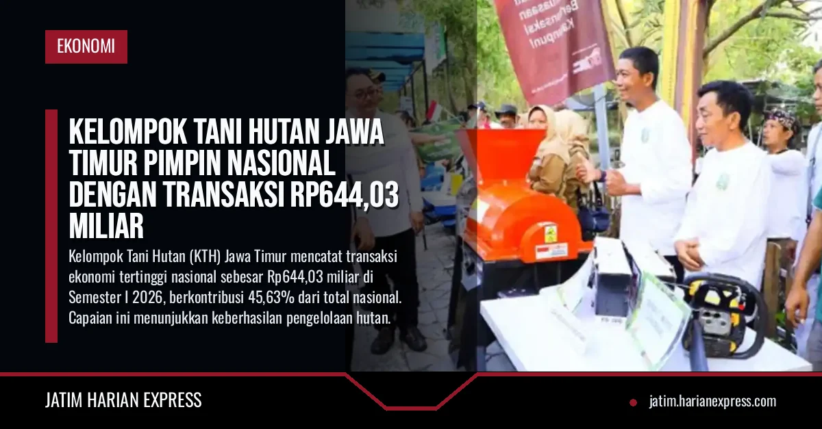 Kelompok Tani Hutan Jawa Timur Pimpin Nasional dengan Transaksi Rp644,03 Miliar