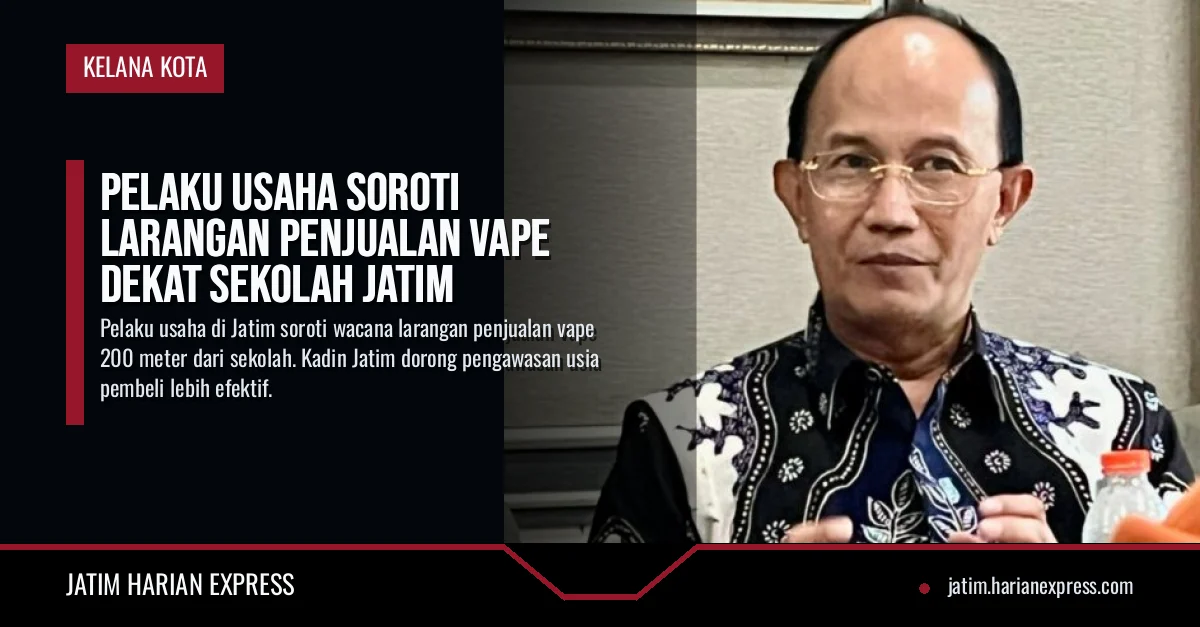 Pelaku Usaha Soroti Larangan Penjualan Vape Dekat Sekolah Jatim