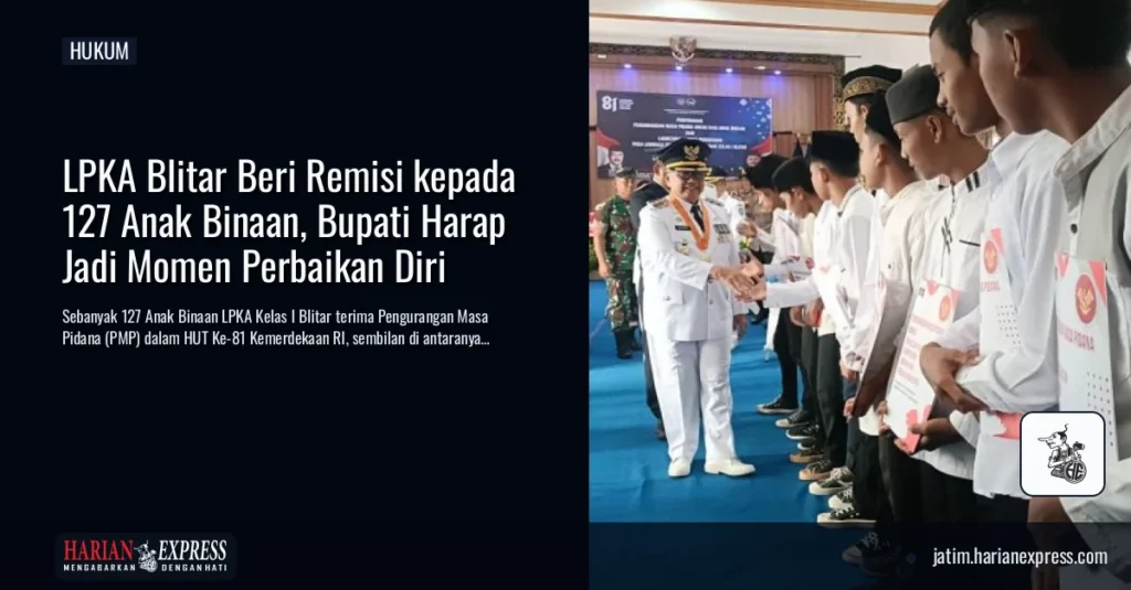 LPKA Blitar Beri Remisi kepada 127 Anak Binaan, Bupati Harap Jadi Momen Perbaikan Diri