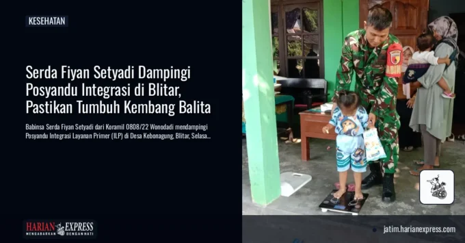 Serda Fiyan Setyadi Dampingi Posyandu Integrasi di Blitar, Pastikan Tumbuh Kembang Balita
