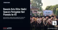 Peringatan Hari Pramuka ke-65: Bawaslu Kota Blitar Turut Berpartisipasi