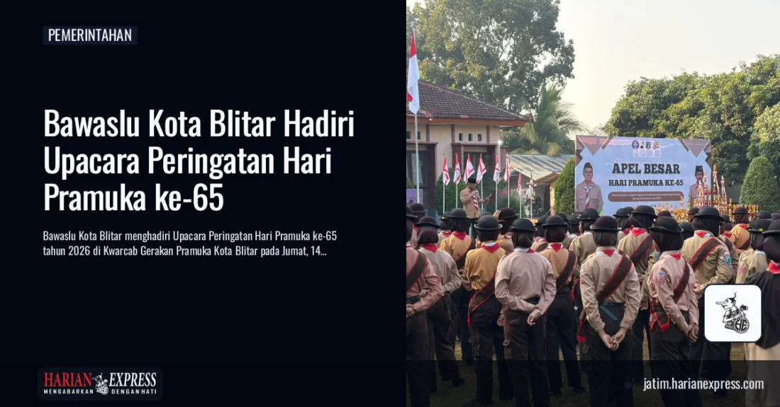 Peringatan Hari Pramuka ke-65: Bawaslu Kota Blitar Turut Berpartisipasi
