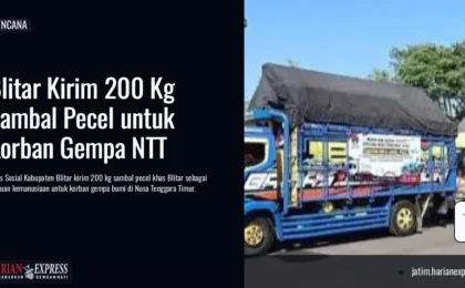Blitar Kirim 200 Kg Sambal Pecel untuk Korban Gempa NTT