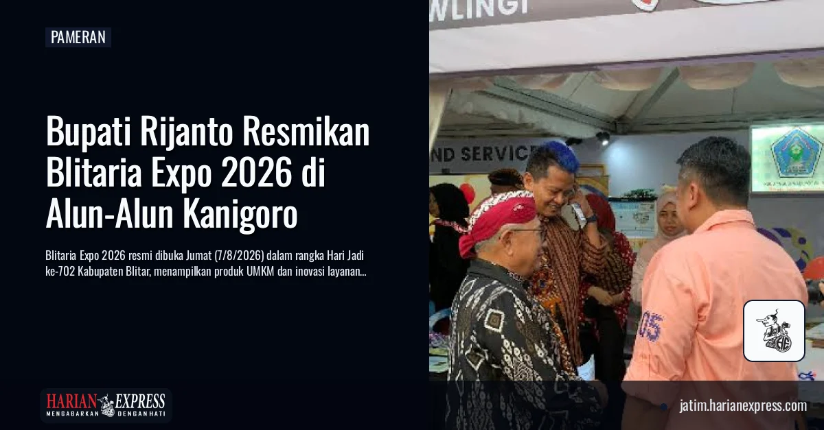 Bupati Rijanto Resmikan Blitaria Expo 2026 di Alun-Alun Kanigoro