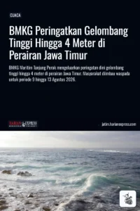 BMKG Peringatkan Gelombang Tinggi Hingga 4 Meter di Perairan Jawa Timur