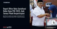 Bupati Blitar Buka Sosialisasi Bulan Dana PMI 2026, Ajak Semua Pihak Berpartisipasi