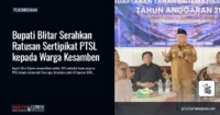 Bupati Blitar Serahkan Ratusan Sertipikat PTSL kepada Warga Kesamben