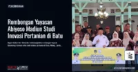 Rombongan Yayasan Abiyoso Madiun Studi Inovasi Pertanian di Batu
