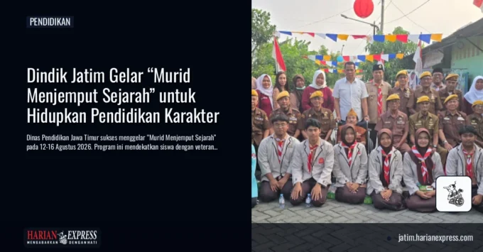 Dindik Jatim Gelar “Murid Menjemput Sejarah” untuk Hidupkan Pendidikan Karakter