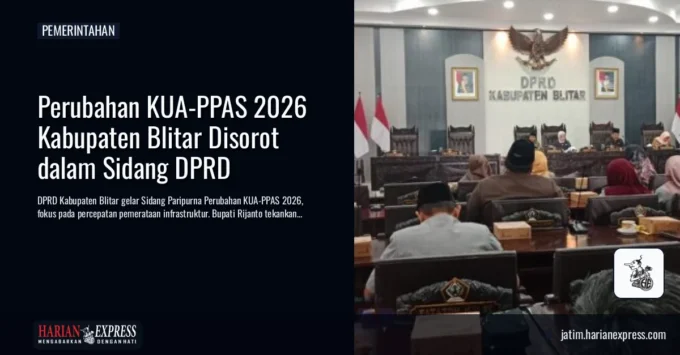 Perubahan KUA-PPAS 2026 Kabupaten Blitar Disorot dalam Sidang DPRD