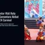 Jalan Depan Kantor Wali Kota Blitar Ditutup Sementara Akibat Gladi Bersih BEN Carnival