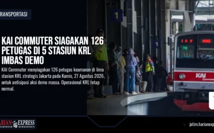 KAI Commuter Siagakan 126 Petugas di 5 Stasiun KRL Imbas Demo