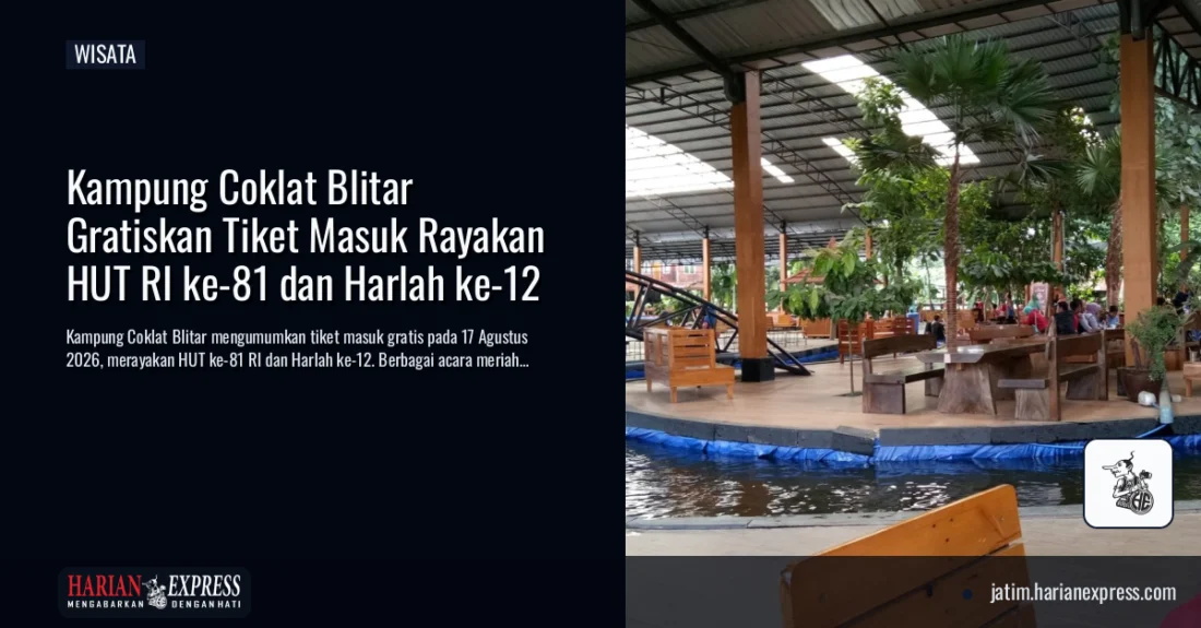 Kampung Coklat Blitar Gratiskan Tiket Masuk Rayakan HUT RI ke-81 dan Harlah ke-12