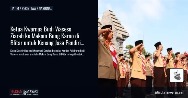 Ketua Kwarnas Budi Waseso Ziarah ke Makam Bung Karno di Blitar untuk Kenang Jasa Pendiri Pramuka