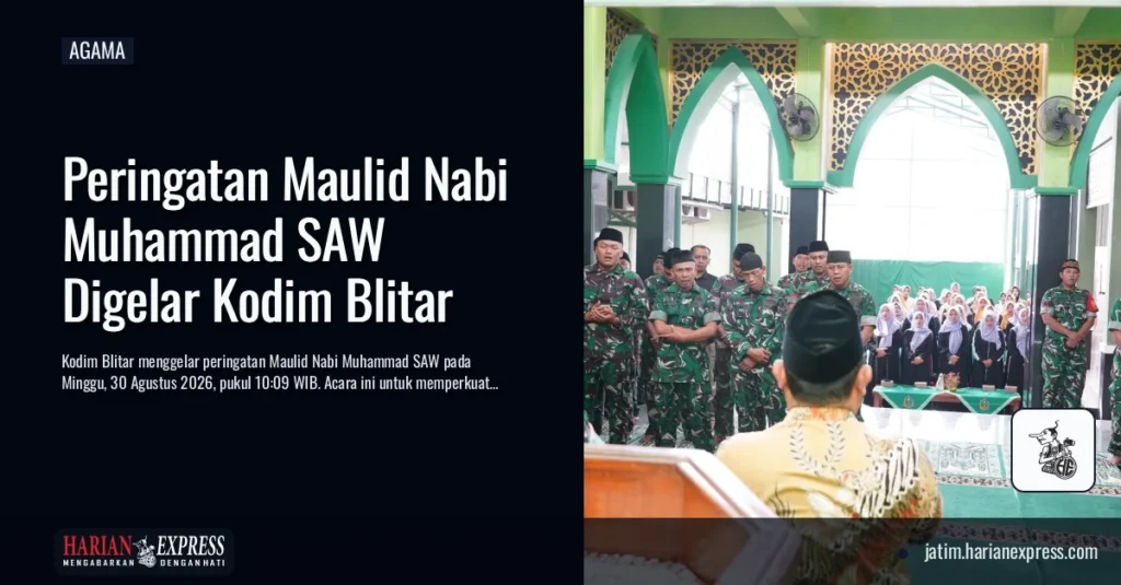Peringatan Maulid Nabi Muhammad SAW Digelar Kodim Blitar