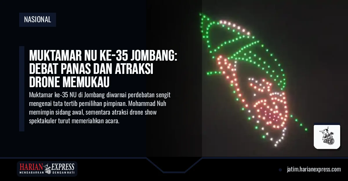 Muktamar NU ke-35 Jombang: Debat Panas dan Atraksi Drone Memukau