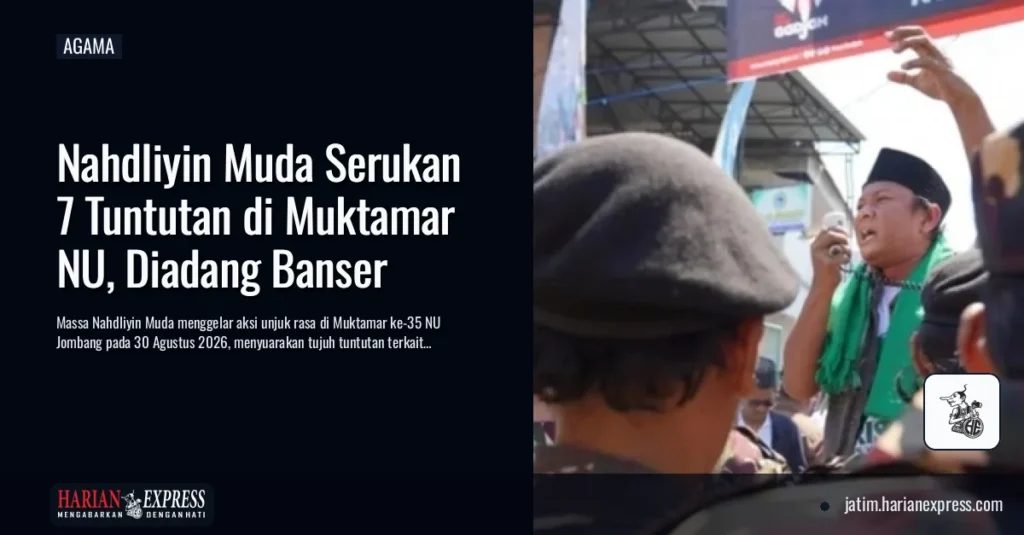 Nahdliyin Muda Serukan 7 Tuntutan di Muktamar NU, Diadang Banser