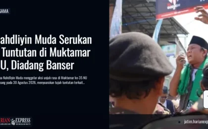 Nahdliyin Muda Serukan 7 Tuntutan di Muktamar NU, Diadang Banser