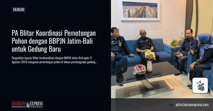 PA Blitar Koordinasi Pemotongan Pohon dengan BBPJN Jatim-Bali untuk Gedung Baru