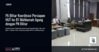 PA Blitar Koordinasi Persiapan HUT ke-81 Mahkamah Agung dengan PN Blitar