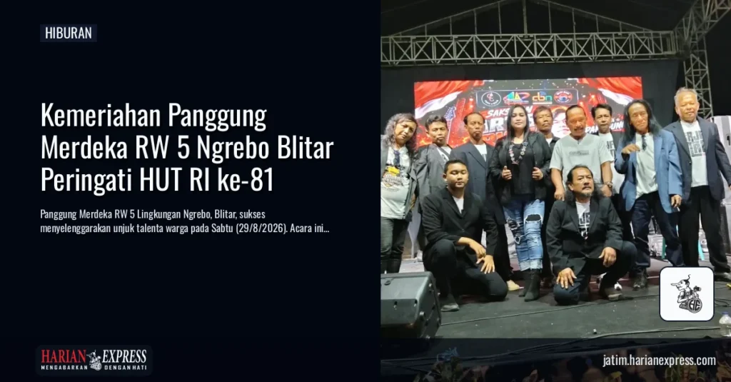 Kemeriahan Panggung Merdeka RW 5 Ngrebo Blitar Peringati HUT RI ke-81