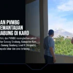 Dok Koramil 04/Simpang Empat Kodim 0205/TK 29082026, Babinsa Komsos di Pos PVMBG Gunung Api Sinabung Kec. Simpang Empat Kab. Karo