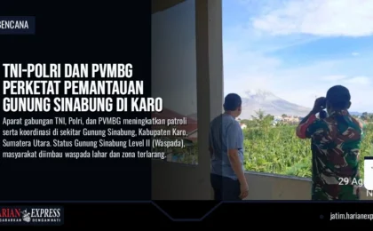 TNI-Polri dan PVMBG Perketat Pemantauan Gunung Sinabung di Karo