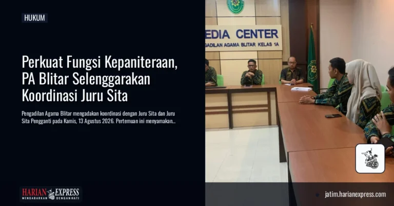 Perkuat Fungsi Kepaniteraan, PA Blitar Selenggarakan Koordinasi Juru Sita