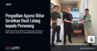 Pengadilan Agama Blitar Serahkan Hasil Lelang kepada Pemenang