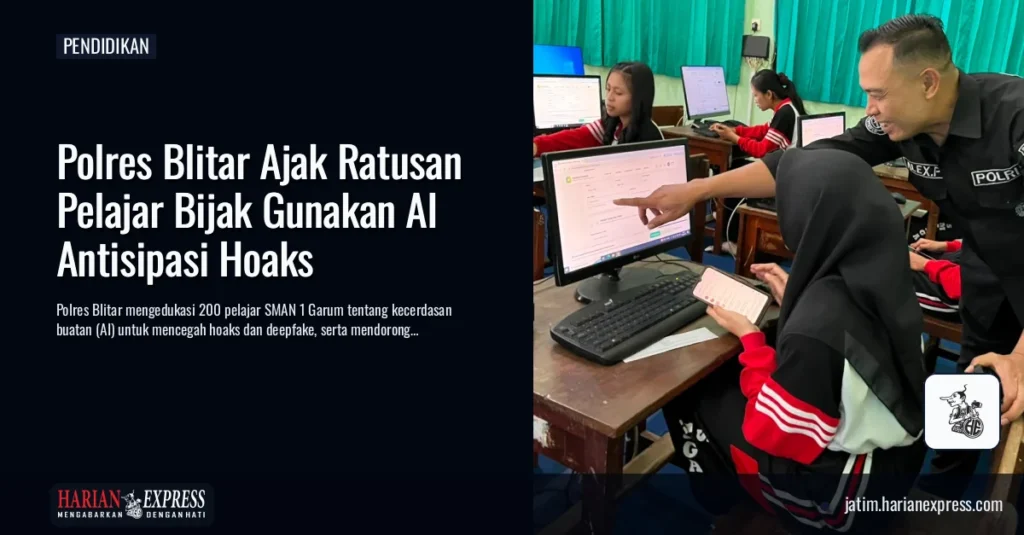 Polres Blitar Ajak Ratusan Pelajar Bijak Gunakan AI Antisipasi Hoaks