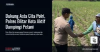 Dukung Asta Cita Polri, Polres Blitar Kota Aktif Dampingi Petani