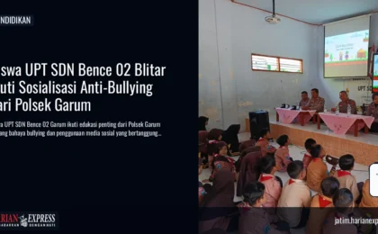 Siswa UPT SDN Bence 02 Blitar Ikuti Sosialisasi Anti-Bullying dari Polsek Garum