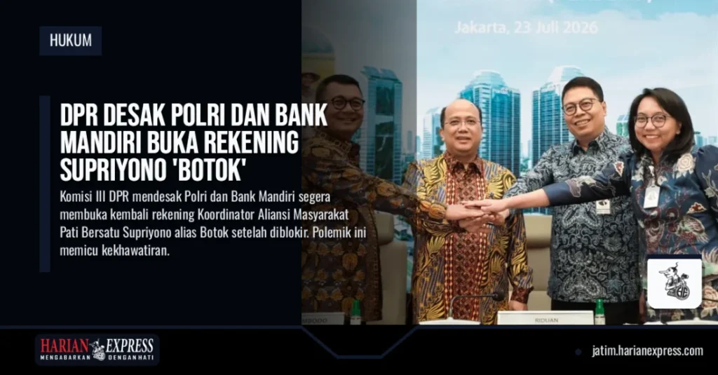DPR Desak Polri dan Bank Mandiri Buka Rekening Supriyono ‘Botok’