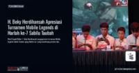 H. Beky Herdihansah Apresiasi Turnamen Mobile Legends di Harlah ke-7 Sabilu Taubah