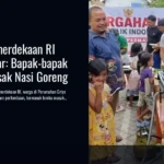 Semarak Kemerdekaan RI ke-81 di Blitar: Bapak-bapak Adu Skill Masak Nasi Goreng
