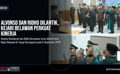 Alvonso dan Ridho Dilantik, Kejari Belawan Perkuat Kinerja