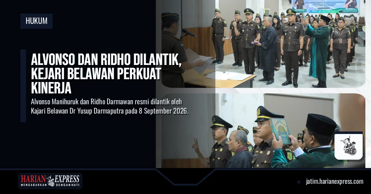 Alvonso dan Ridho Dilantik, Kejari Belawan Perkuat Kinerja