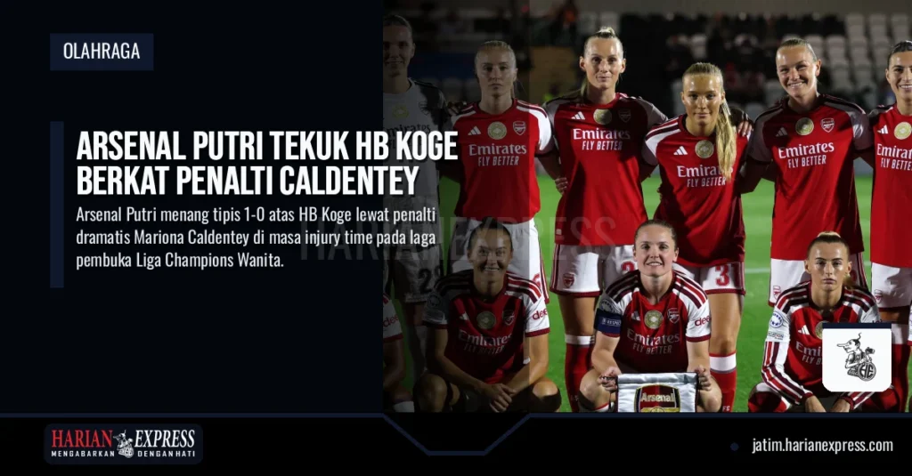 Arsenal Putri Tekuk HB Koge Berkat Penalti Caldentey