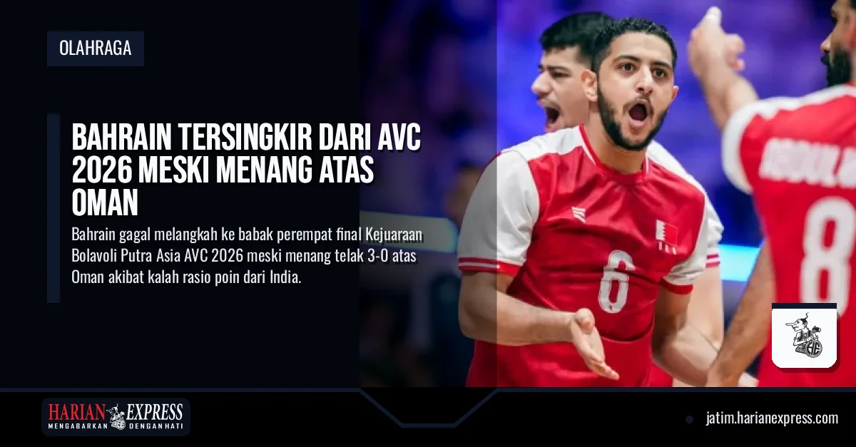 Bahrain Tersingkir dari AVC 2026 Meski Menang Atas Oman