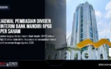 Jadwal Pembagian Dividen Interim Bank Mandiri Rp66 per Saham