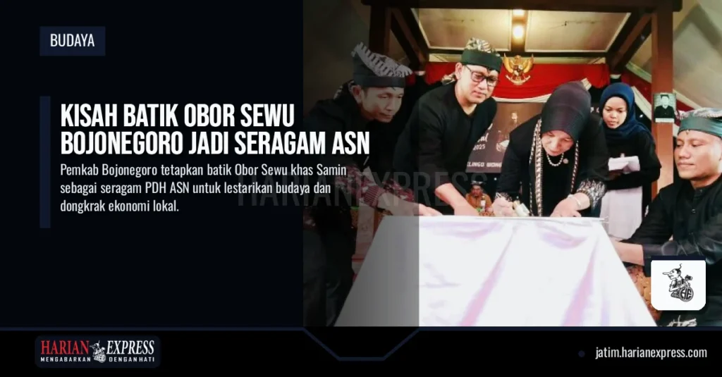 Kisah Batik Obor Sewu Bojonegoro Jadi Seragam ASN
