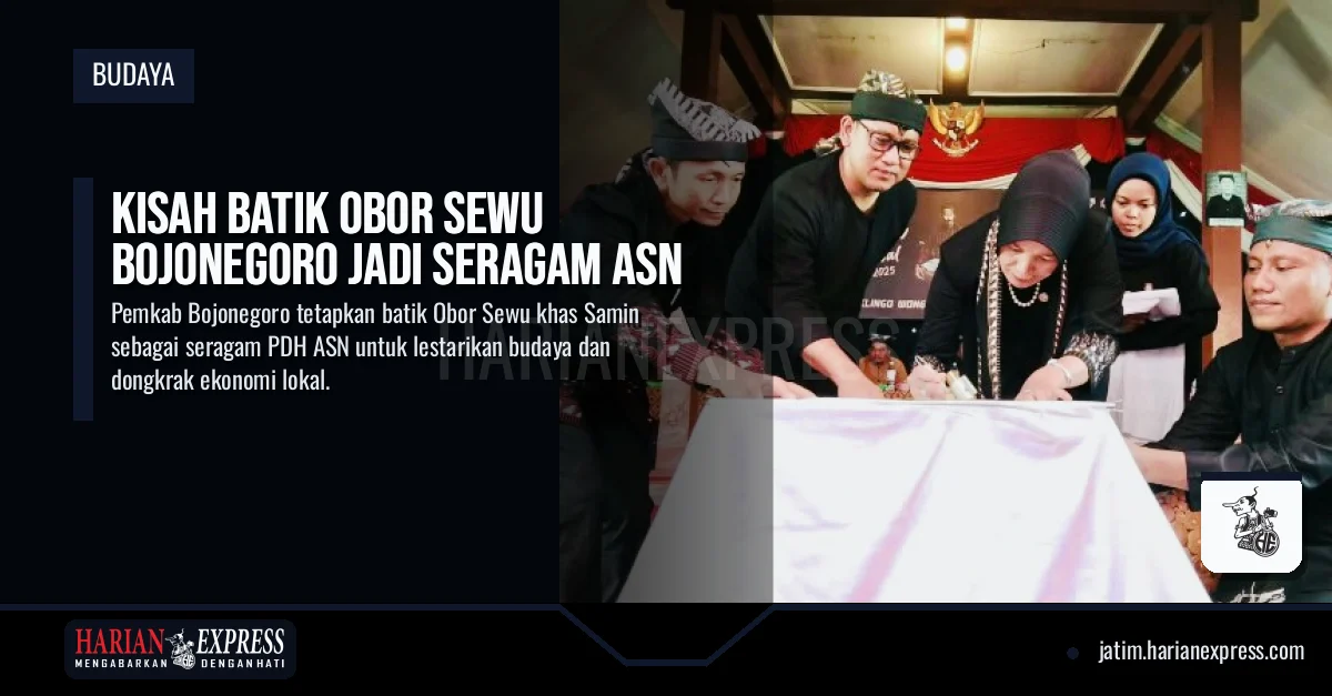 Kisah Batik Obor Sewu Bojonegoro Jadi Seragam ASN