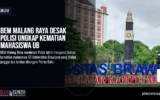 BEM Malang Raya Desak Polisi Ungkap Kematian Mahasiswa UB