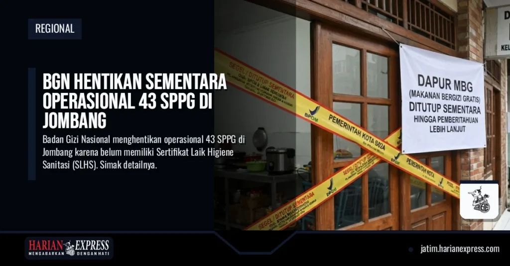 BGN Hentikan Sementara Operasional 43 SPPG di Jombang